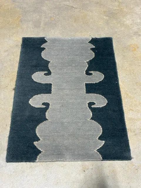 Blue Grey Rug