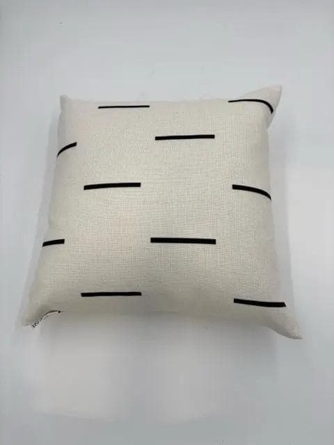 *NEW* VR Cream And Black Lines Pillow