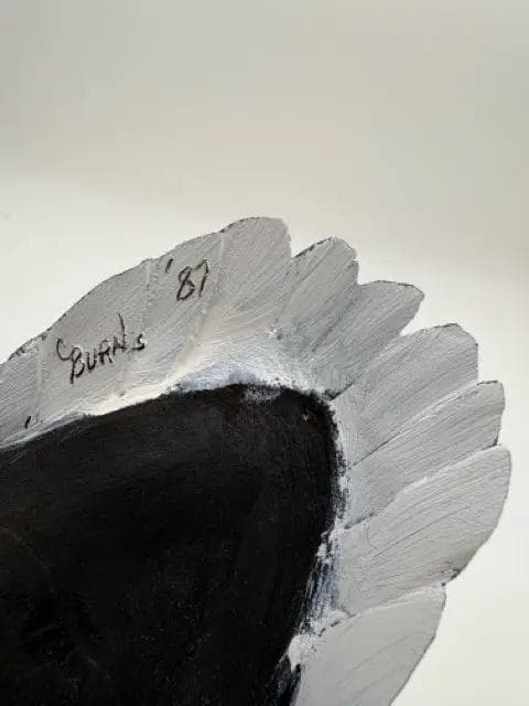 Hand Carved Common Loon with Turned Head by Burns '87 - Thumbnail 3