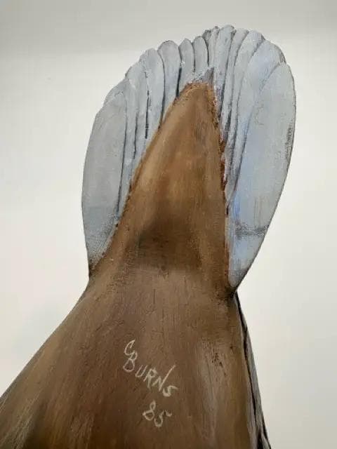 Hand Carved Decorative Duck By Burns '85 - Thumbnail 3