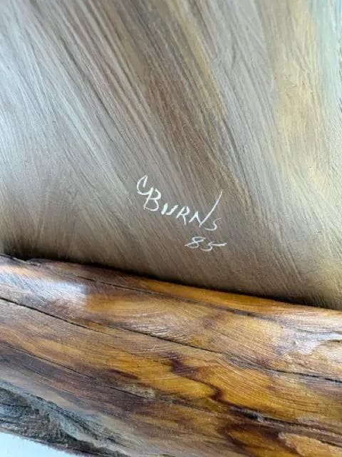 Hand Carved Hen Pintail Mounted on Driftwood By Burns '85 - Thumbnail 3