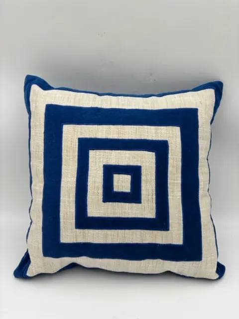 Parkland Collection Blue and Cream Pillow