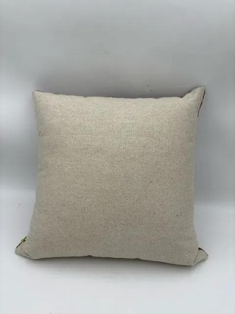 Handmade Silk And Velvet Ikat Pillow - Thumbnail 2