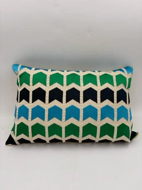 US On Point Chevron Embroidered Pillow