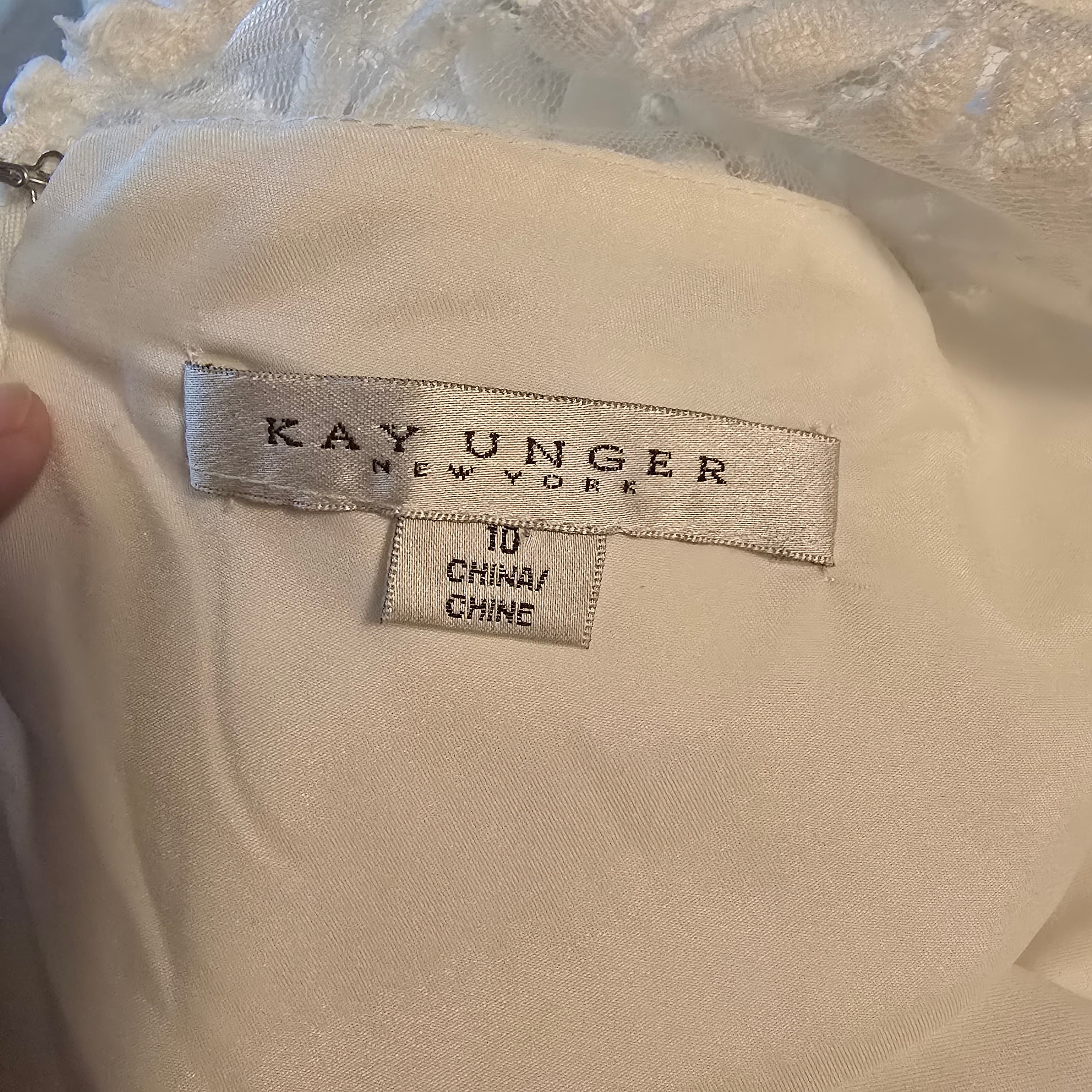 Kay Unger New York Lace Dress Size 10 - Thumbnail 4