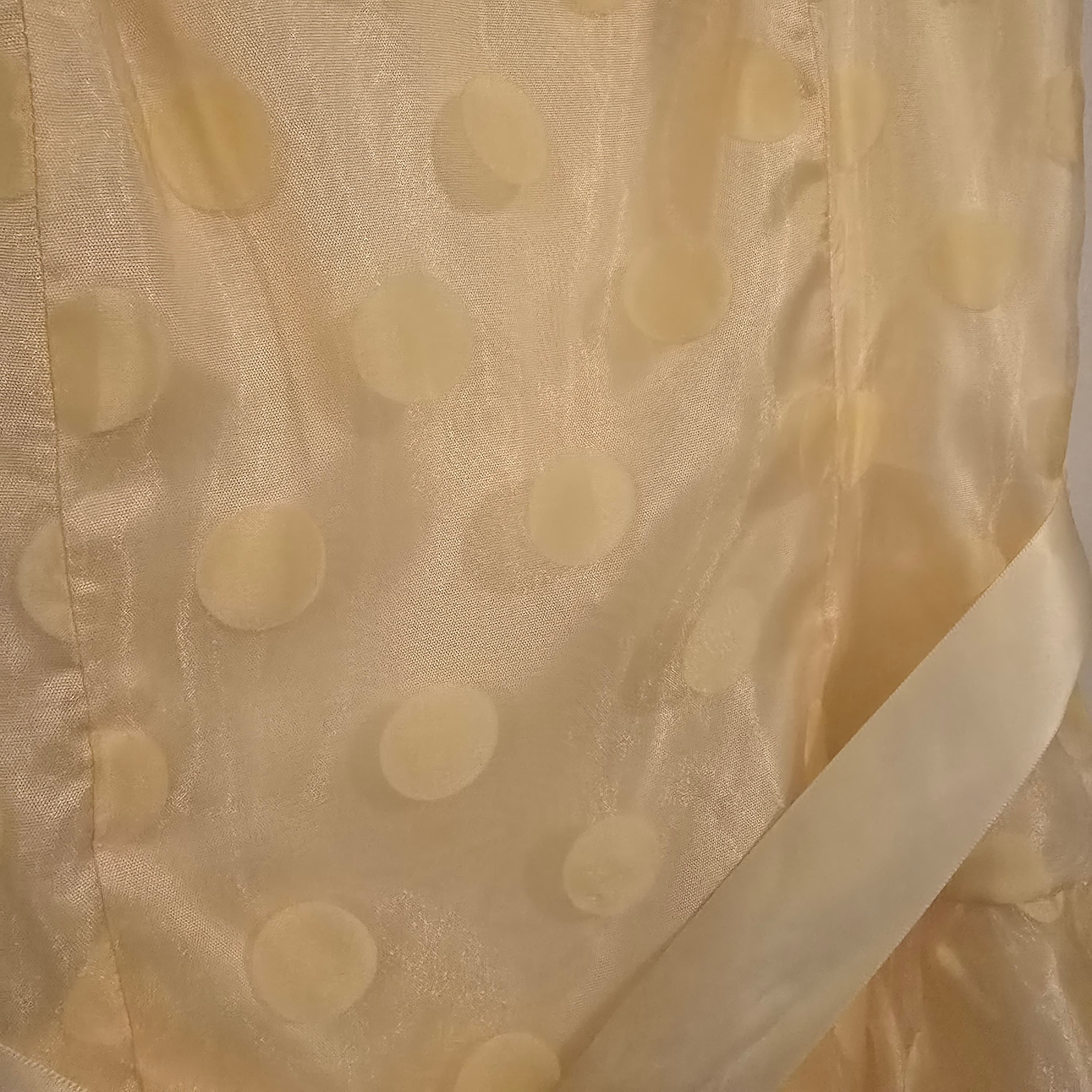 Vintage Roberta Yellow Polka Dot A-Line Mini Dress, Small 5/6 - Thumbnail 3