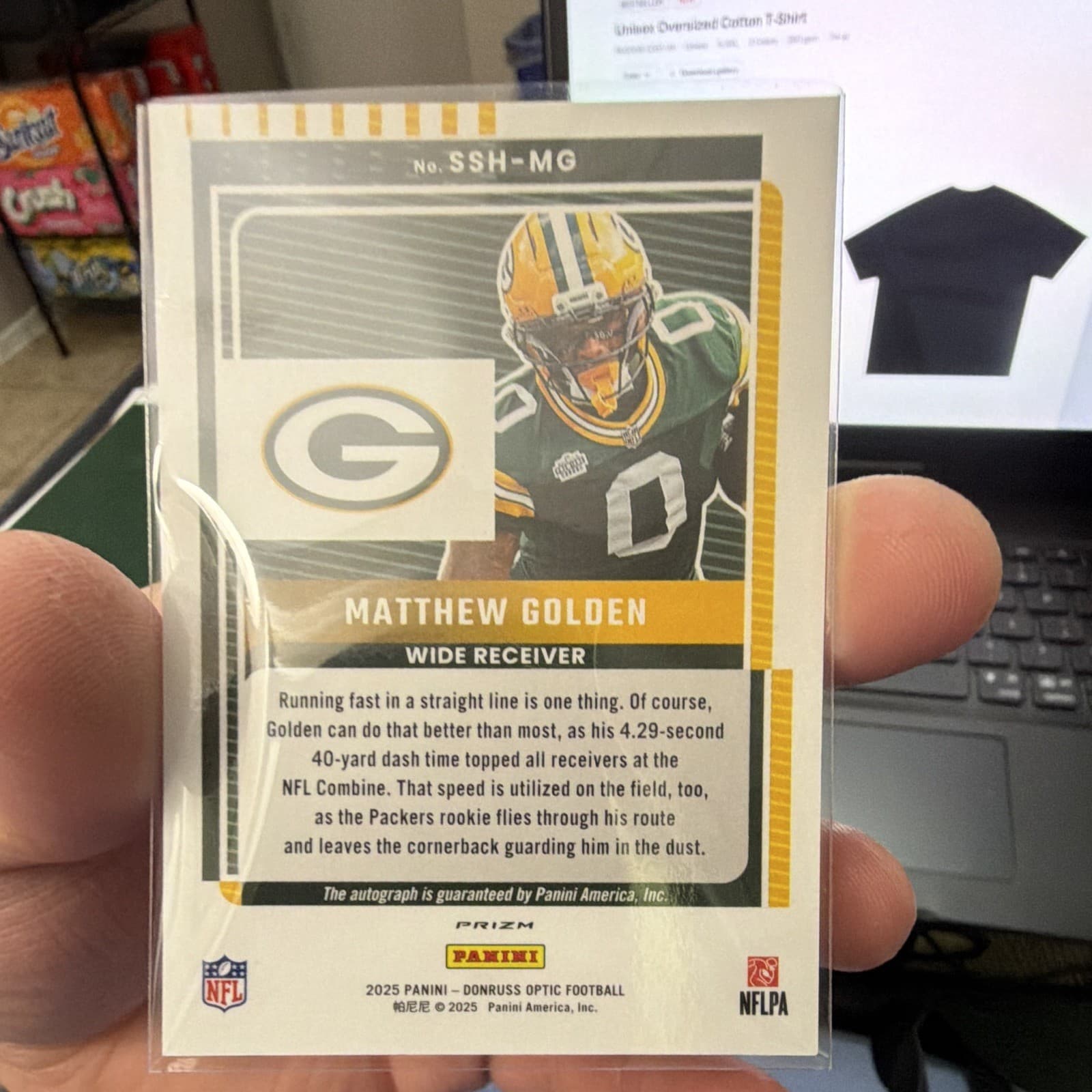 2025 Panini Donruss Optic Matthew Golden #SSH-4 RC Auto Signature Series Holo - Thumbnail 2