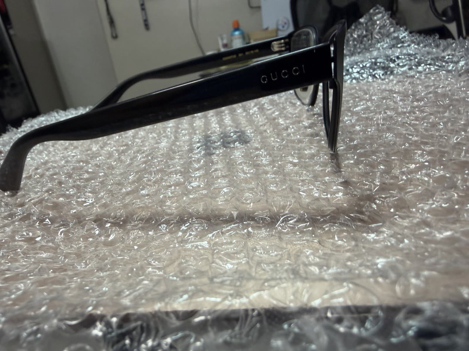 Gucci GG0007OZ 001 Black Plastic Full Rim Eyeglass Frames 56-17-145 - Thumbnail 2