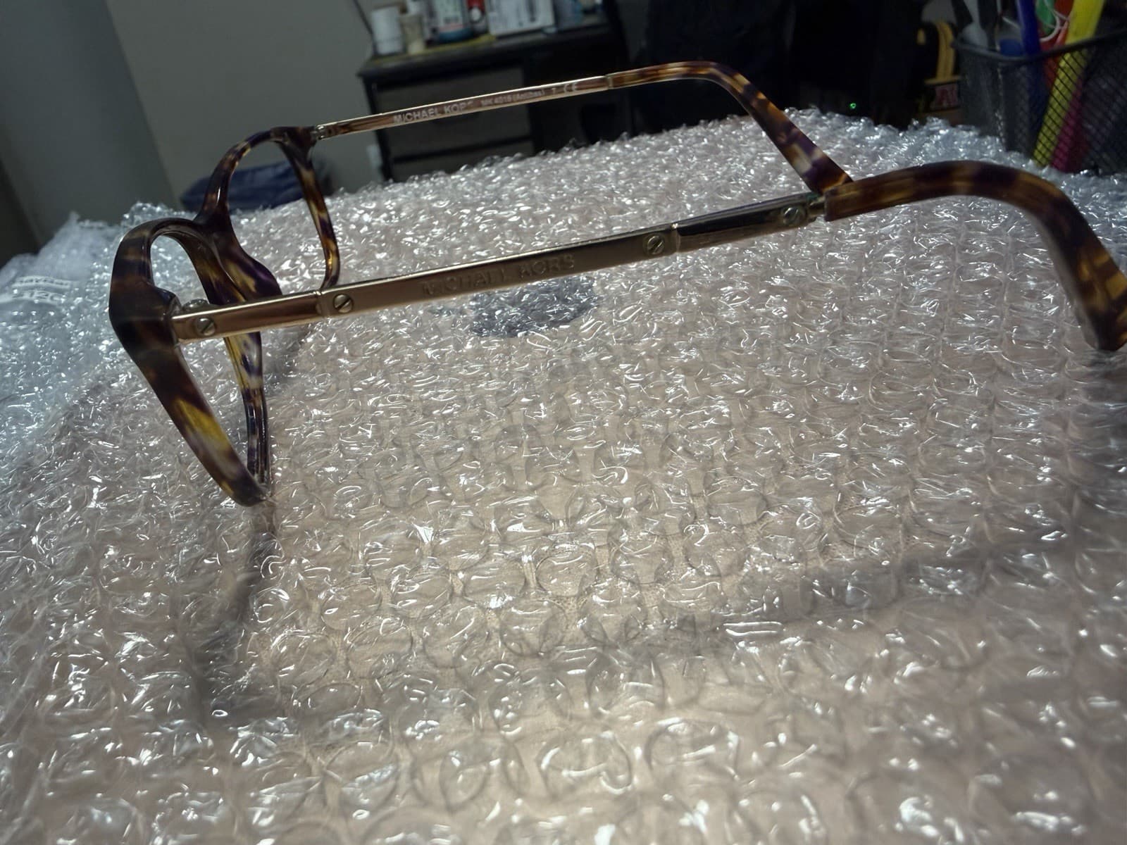 Michael Kors MK4016 Antibes Brown Tortoise Plastic Full Rim Frames 53-17-140 - Thumbnail 3