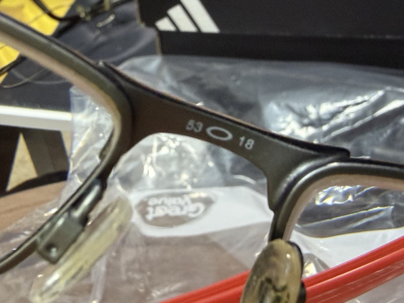Oakley 53 O 18 Black Rectangular Full Rim Eyeglass Frames 53-18-133 - Thumbnail 4