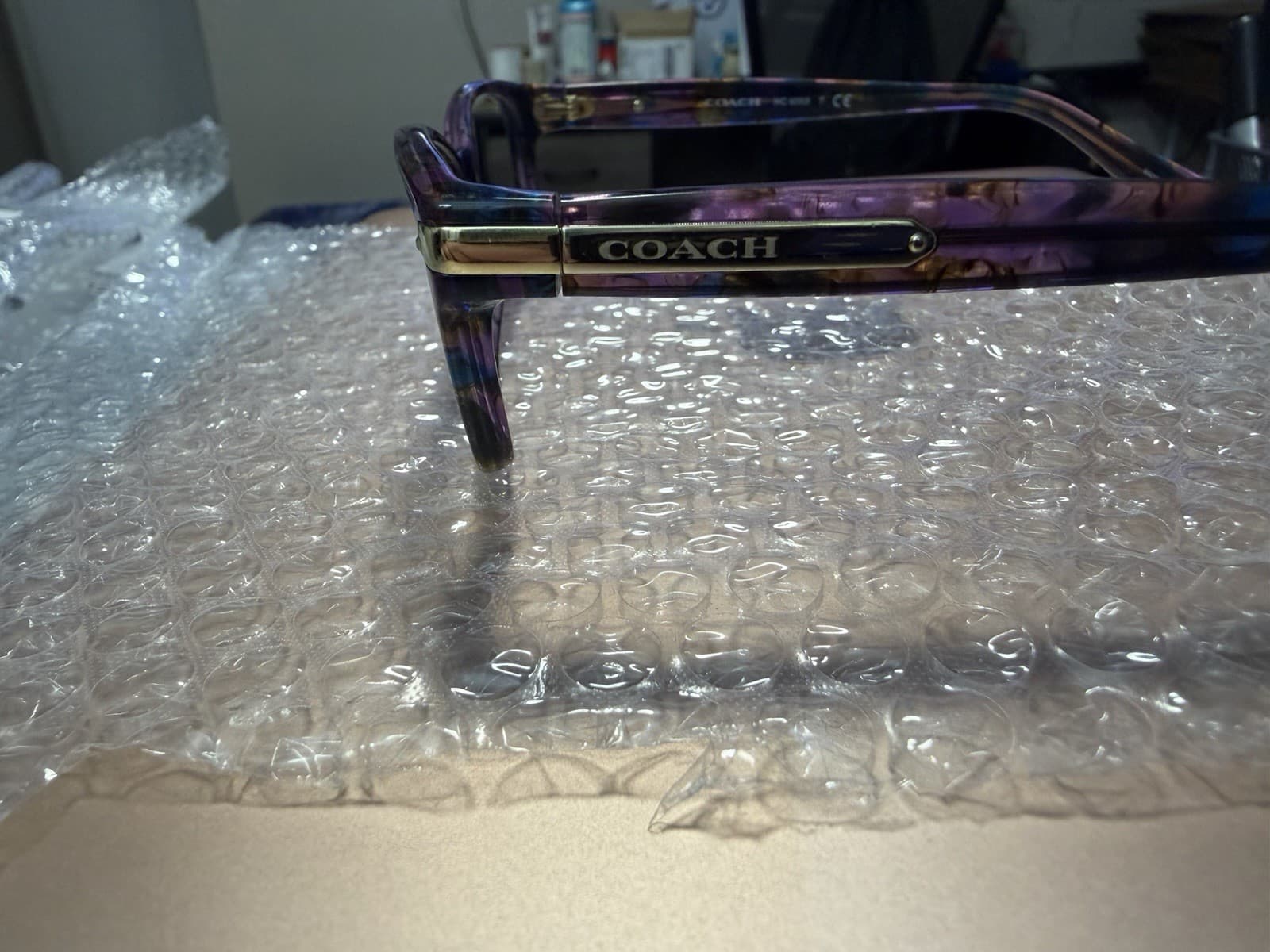 Coach HC6065 Multicolor Tortoise Rectangle Eyeglass Frames 52-17-135 - Thumbnail 2