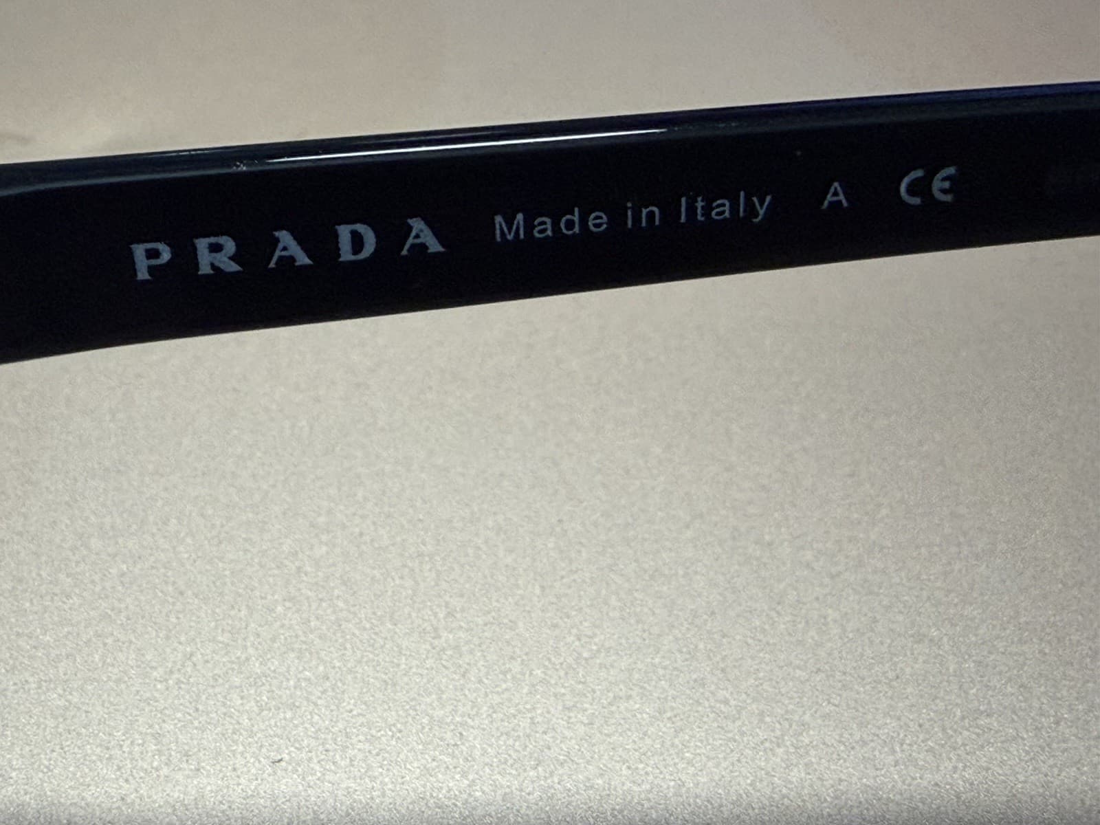 Prada VPR64H 51018 Black Metal Half Rim Eyeglass Frames 51-18-135 - Thumbnail 3