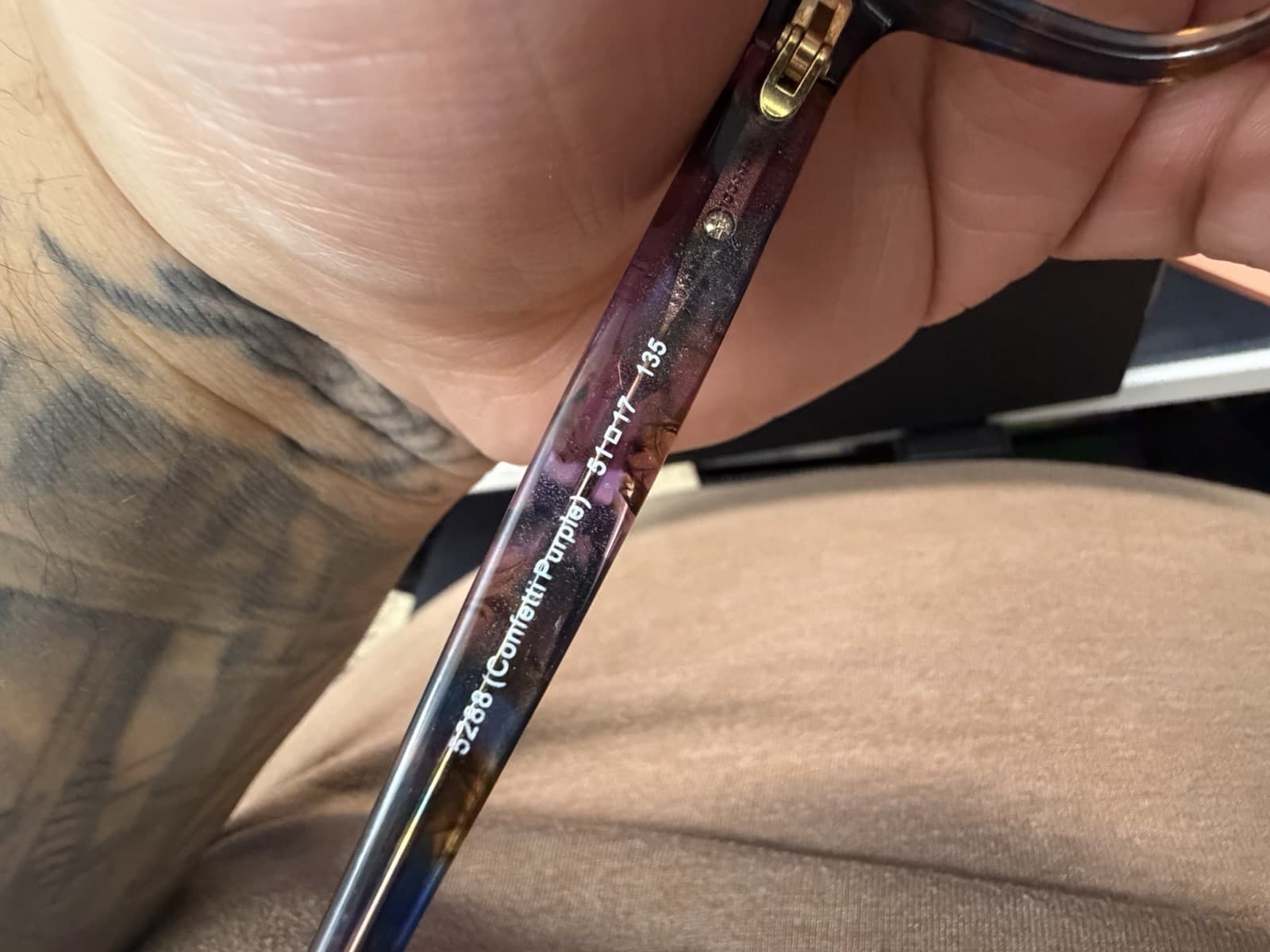 Coach HC6065 Multicolor Tortoise Rectangle Eyeglass Frames 52-17-135 - Thumbnail 5