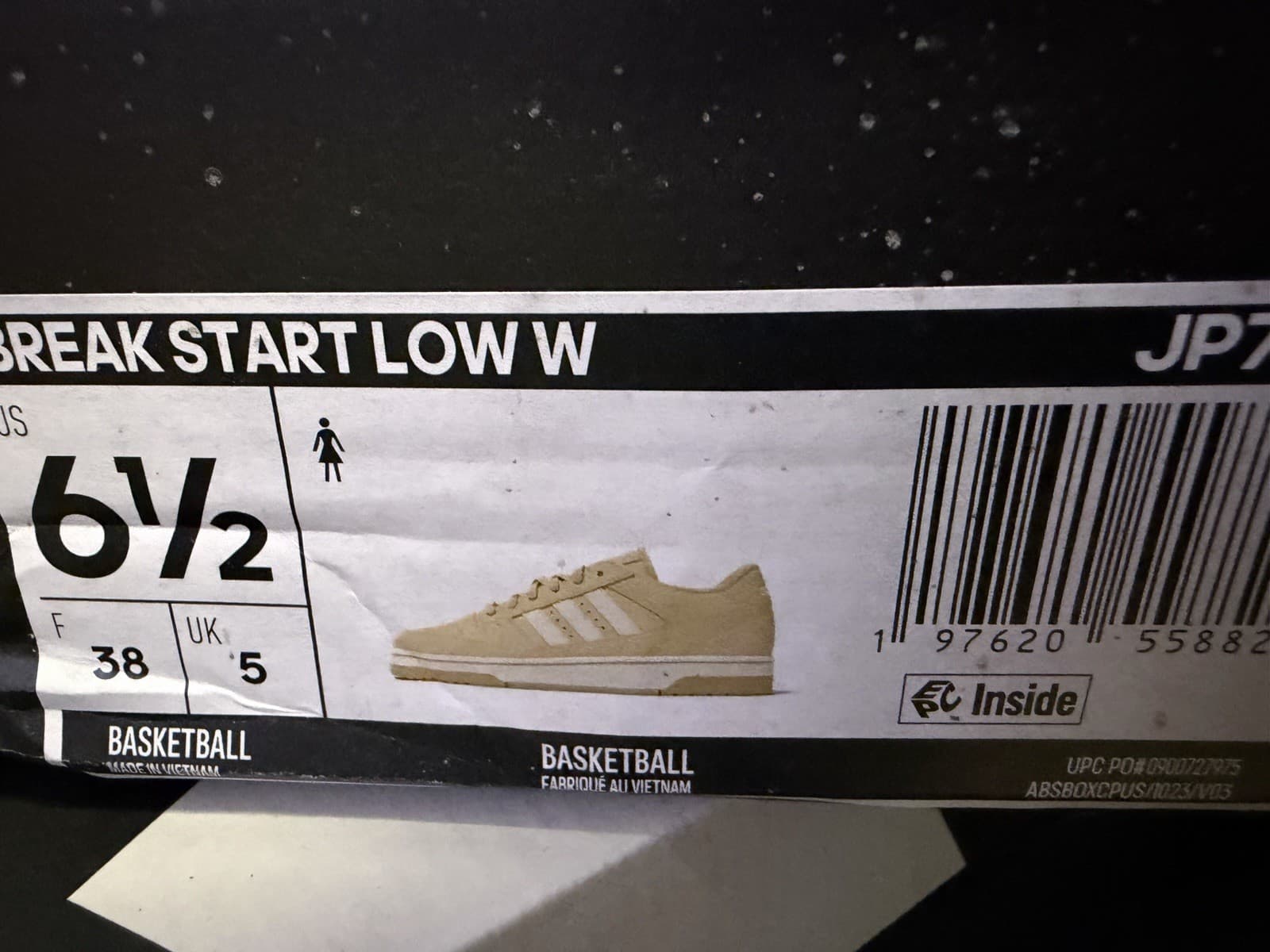 adidas Break Start Low W Women's Beige White Low Top Lace Up Athletic Sneakers - Thumbnail 2