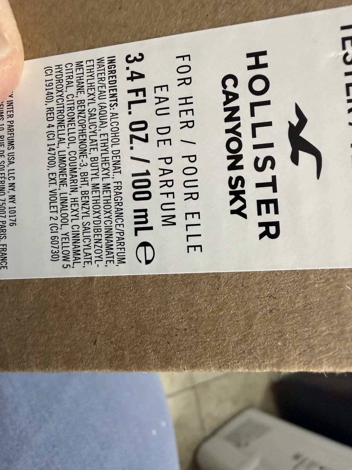 Hollister Canyon Sky For Her Eau de Parfum Spray 3.4 fl oz / 100 mL Tester - Thumbnail 2