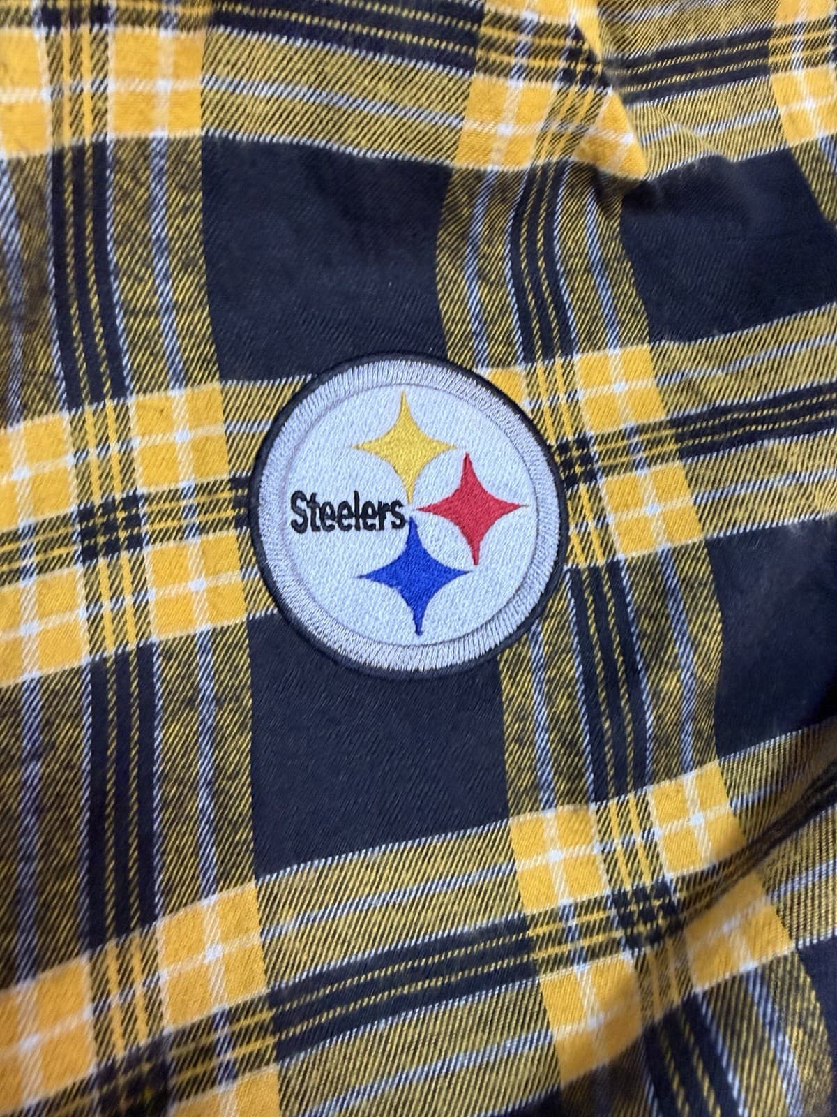 NFL Team Apparel Pittsburgh Steelers Hooded Plaid Size 5XL/6XL - Thumbnail 3