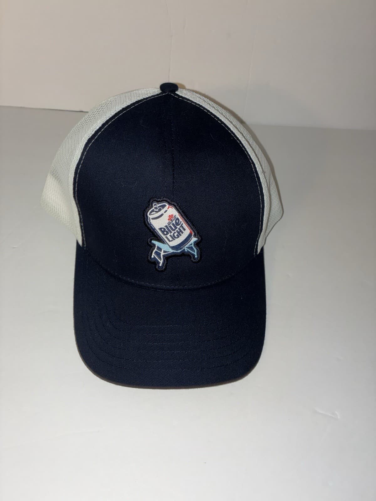 Labatt Blue Light New Era 39THIRTY Broken Table Mesh Back Trucker Snapback Hat - Thumbnail 2