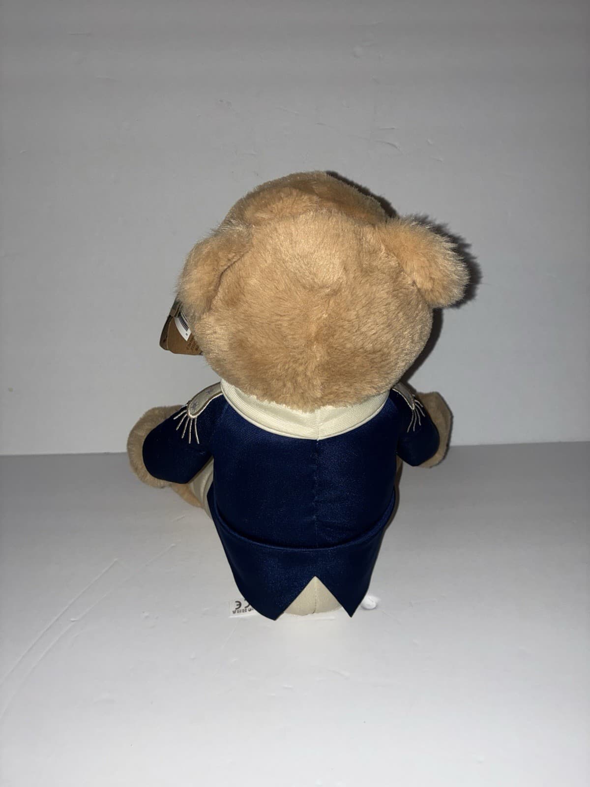 The Petting Zoo Plush Bear Beige Blue White Outfit w/ Ear Tag 122379MV - Thumbnail 2