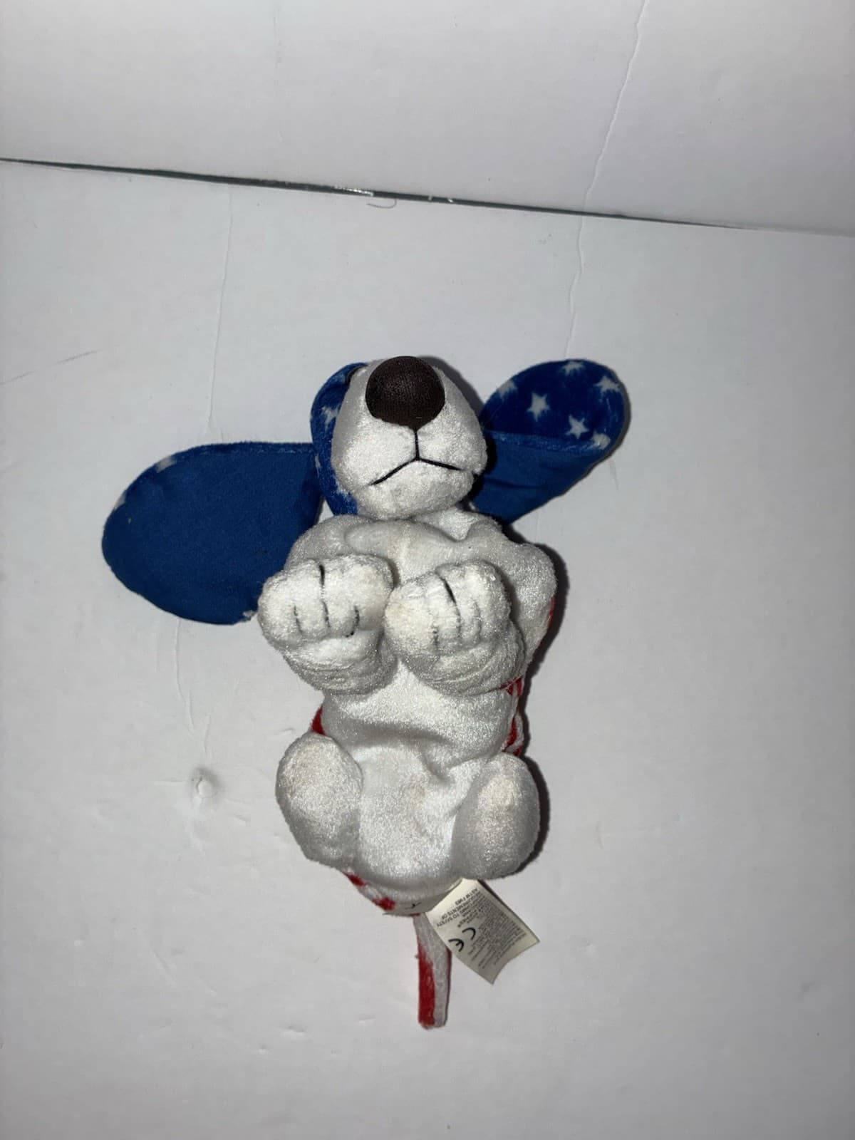 Applause Vintage 1986 Patriotic USA Stars & Stripes Plush Dog, Small - Thumbnail 4