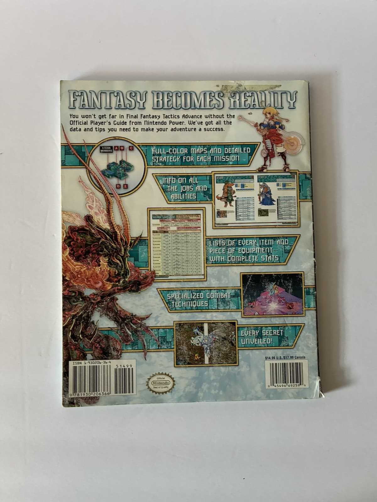 Final Fantasy Tactics Advance Official Strategy Guide From Nintendo GBA 2003 - Thumbnail 2