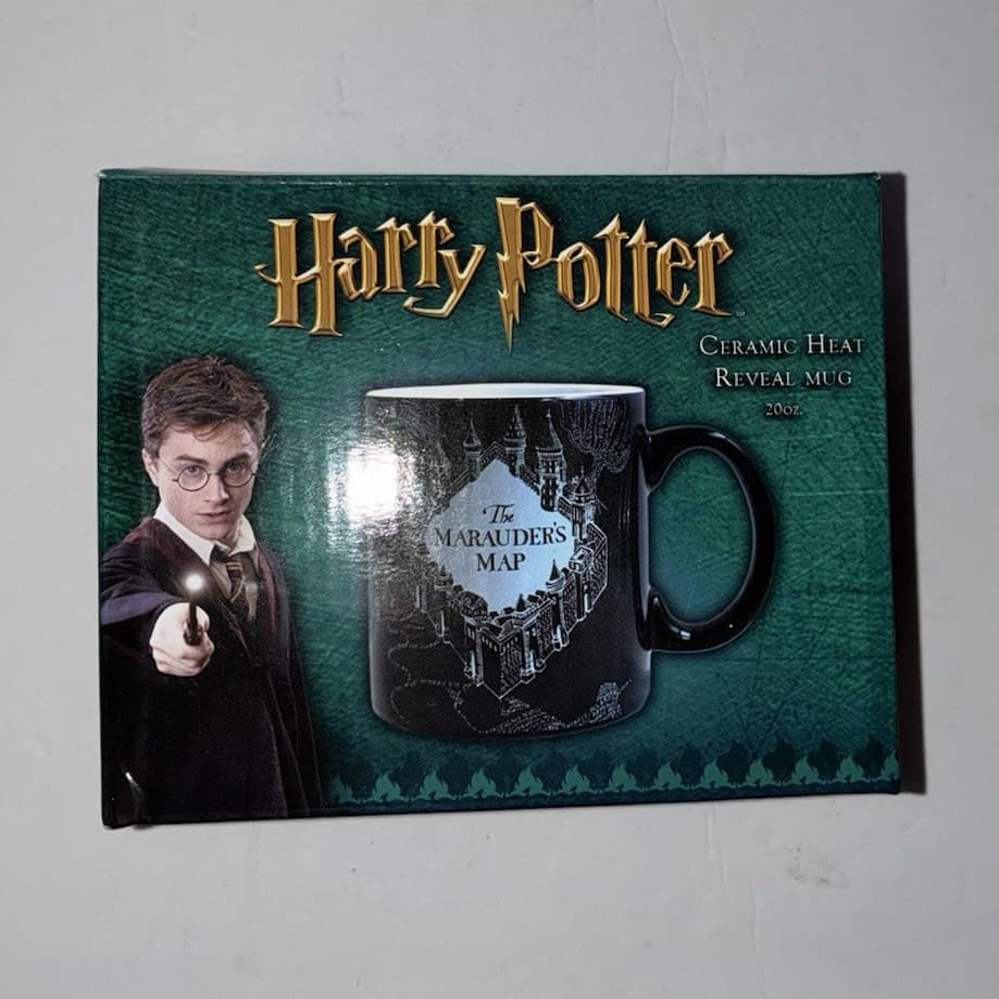 Harry Potter Marauder's Map Heat Changing Ceramic Coffee Mug 20 oz w/ Box