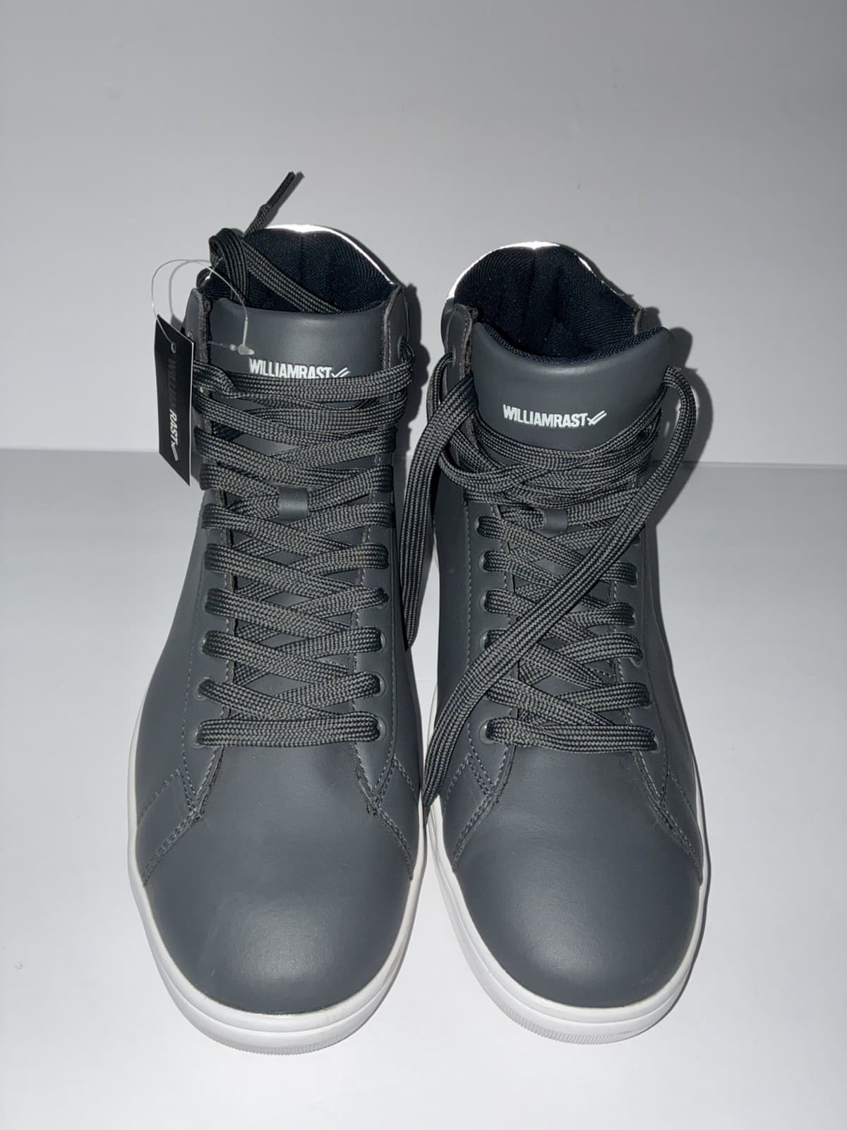 William Rast Grey Size 12 New High Top Athletic Sneakers Lace Up Men's - Thumbnail 2