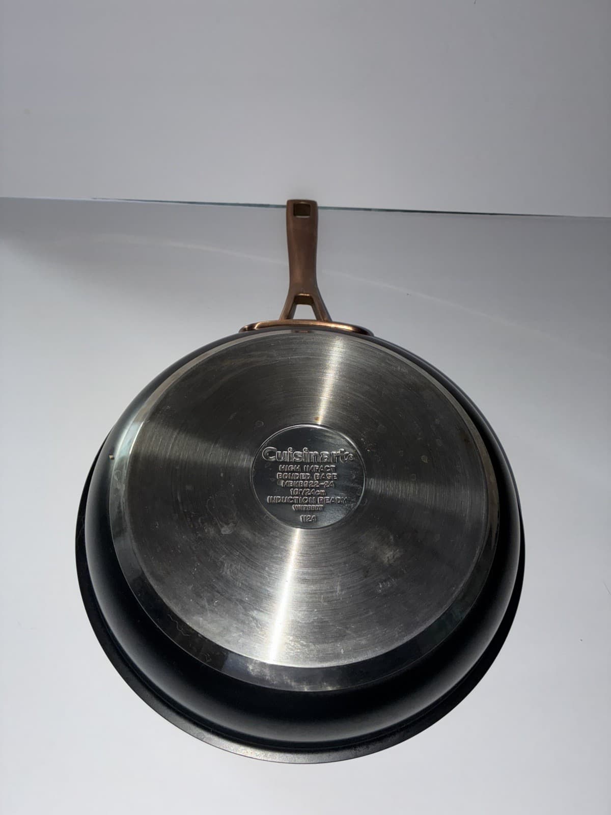 2pc Cuisinart High Impact Stainless Steel Skillets 8” and 10” Set - Thumbnail 2