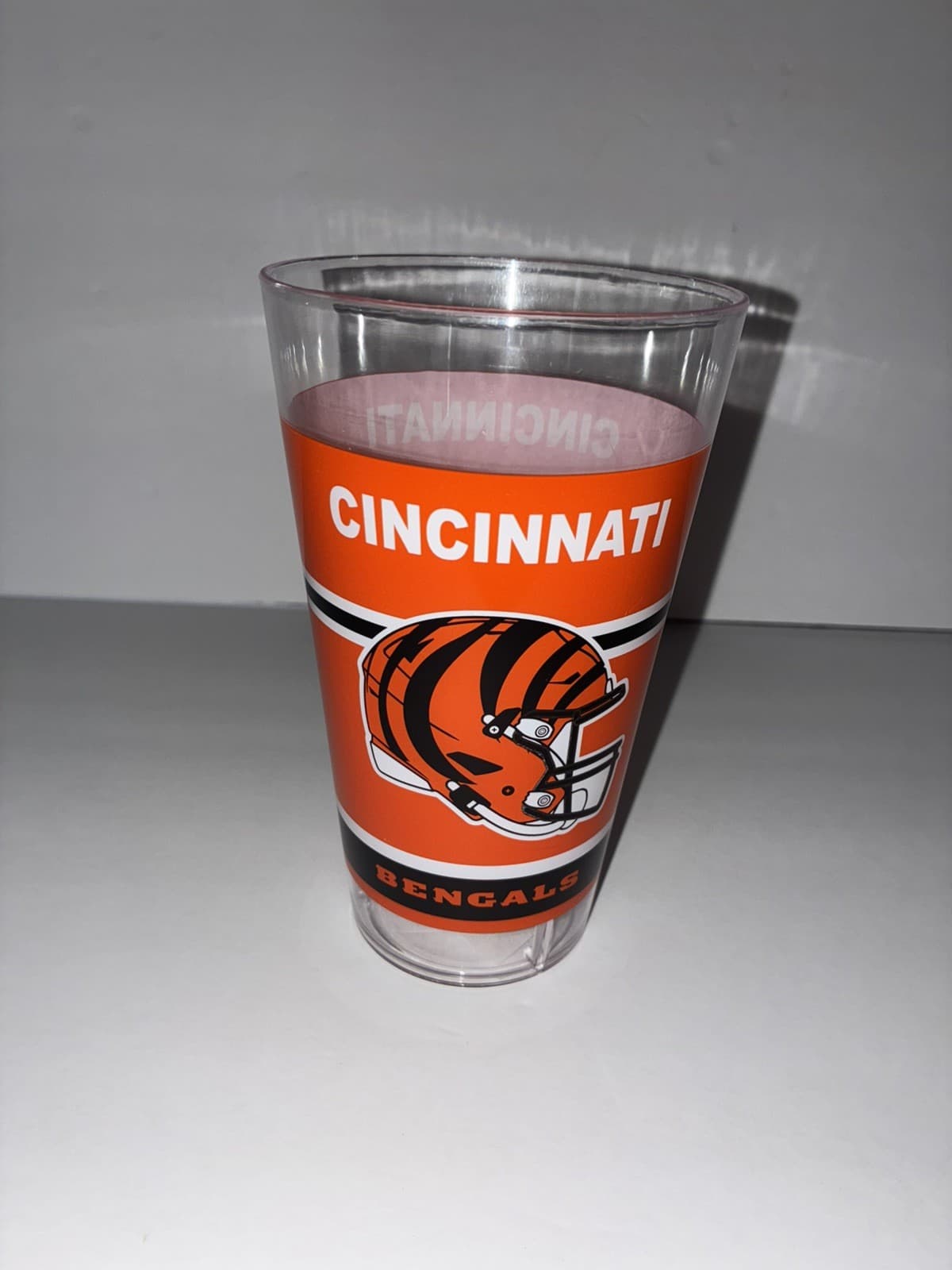 2026 Cincinnati Bengals NFL Beverage Cup Orange Black Football Fan Drinkware