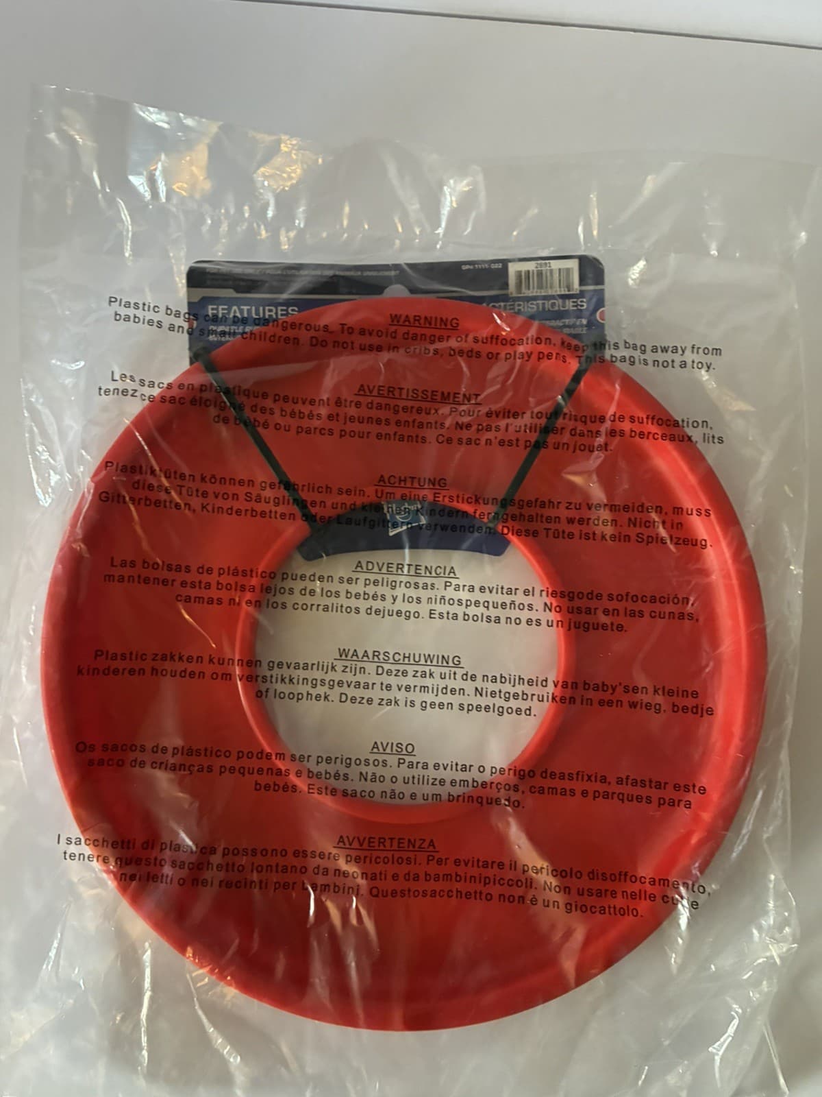 2 Nerf Dog 10" Atomic Flyer Frisbee Dog Toy Red & Blue Bundle Chew Play - Thumbnail 3