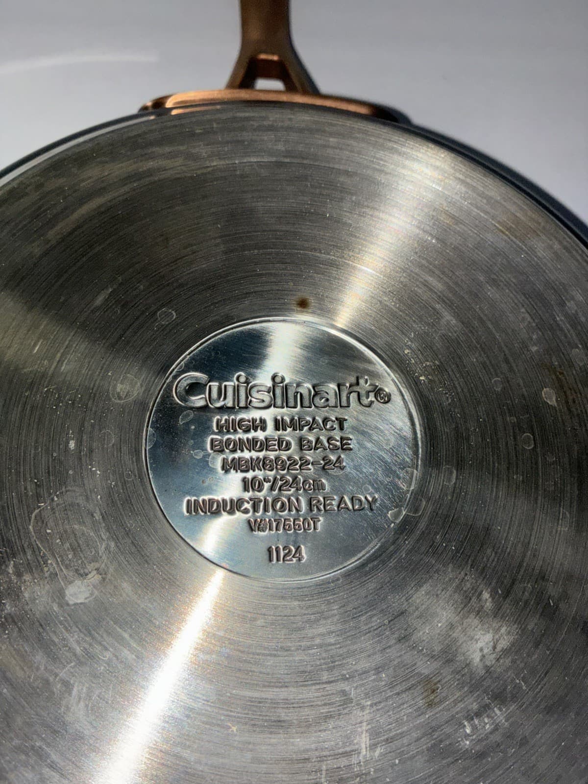 2pc Cuisinart High Impact Stainless Steel Skillets 8” and 10” Set - Thumbnail 4