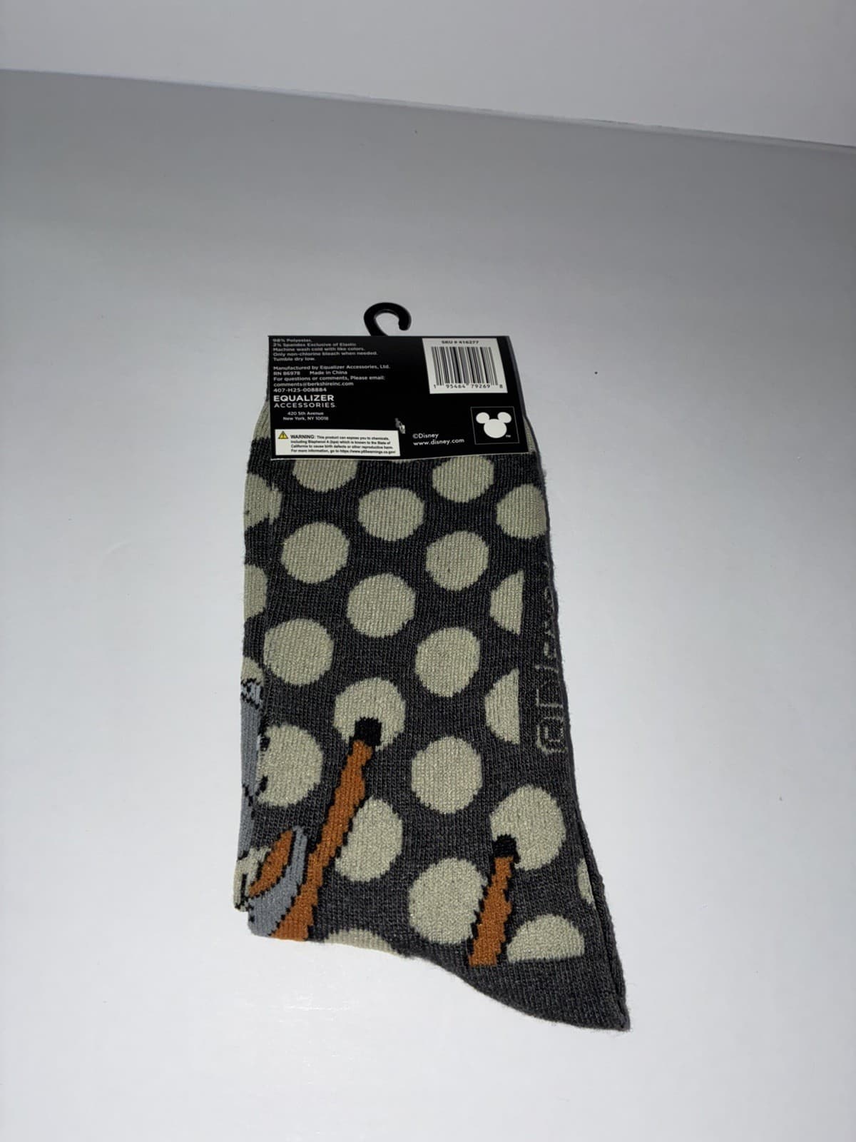 Socks Disney Novelty Crew Socks Adult 9-13, New, Bambi & Thumper - Thumbnail 2