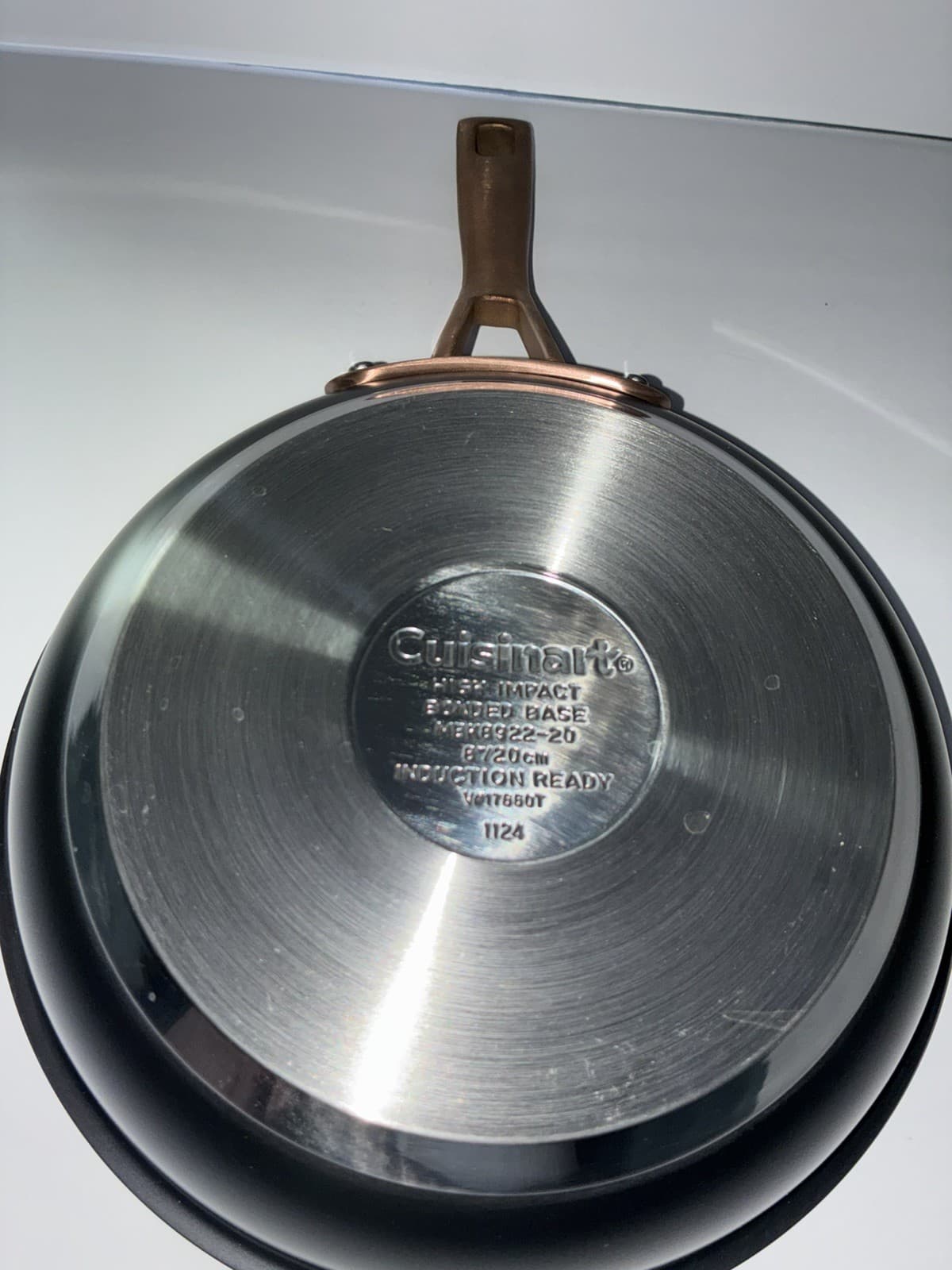 2pc Cuisinart High Impact Stainless Steel Skillets 8” and 10” Set - Thumbnail 5