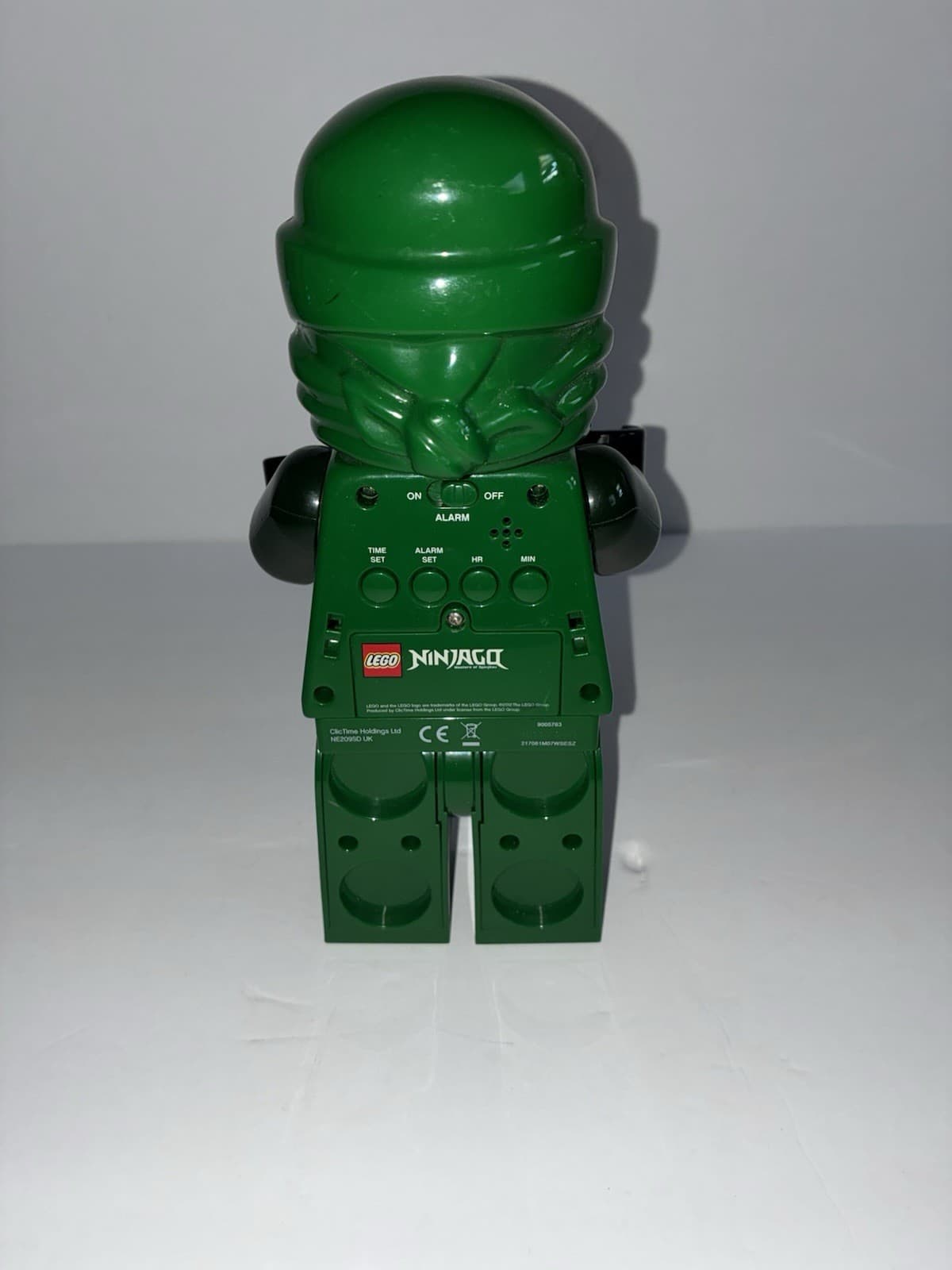 LEGO Ninjago Lloyd Digital Alarm Clock Green/Black Battery Powered Kids Bedroom - Thumbnail 3