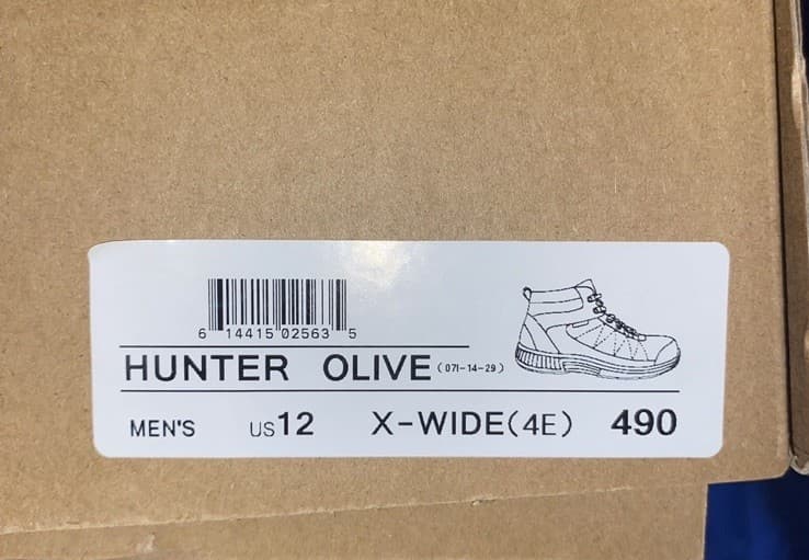 OrthoFeet Hunter Hiking Boots Olive US 12 Extra Wide 4E New in Box MPN 490 - Thumbnail 2