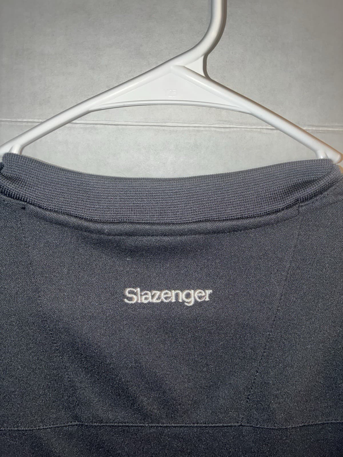 Slazenger Men's Black V-Neck Sweater Vest Knit Polyester Logo Size M - Thumbnail 5