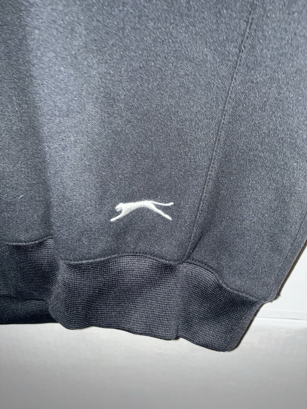 Slazenger Men's Black V-Neck Sweater Vest Knit Polyester Logo Size M - Thumbnail 2