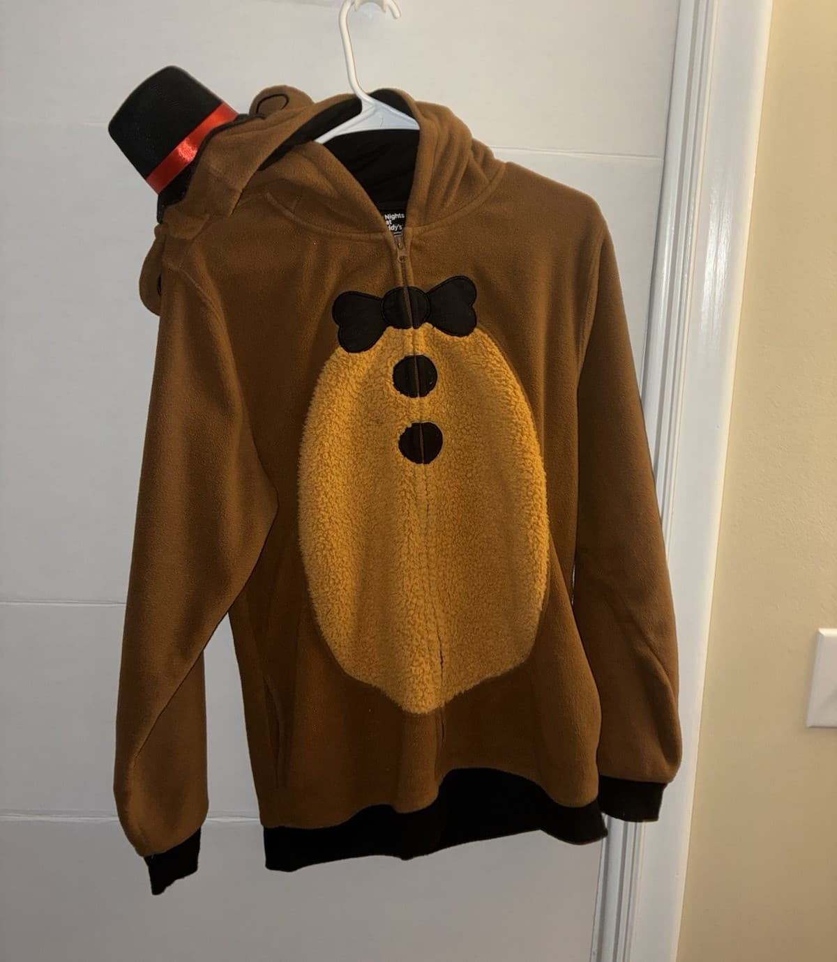 Five Nights at Freddy's Freddy Fazbear Costume Hoodie Brown/Black Youth XL