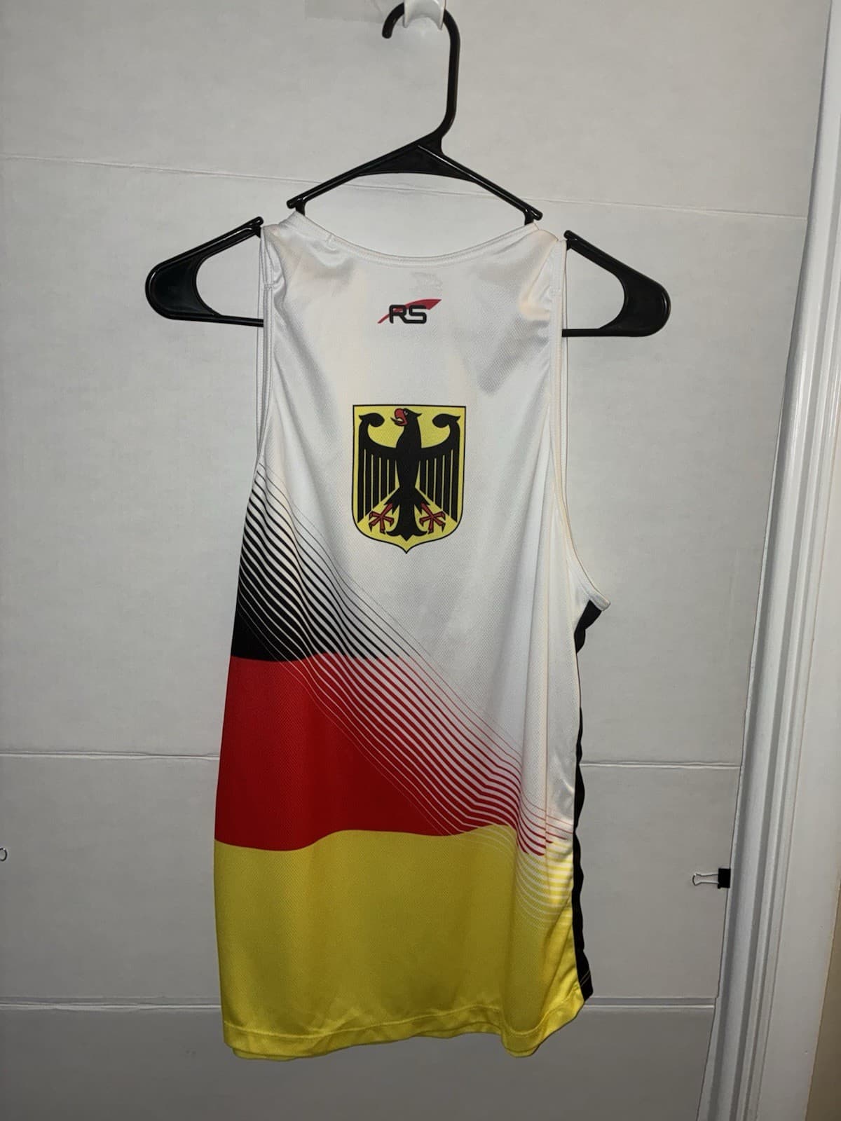 RS Deutschland Rudern Sleeveless Jersey Top Men's L Regular Polyester Multicolor - Thumbnail 4