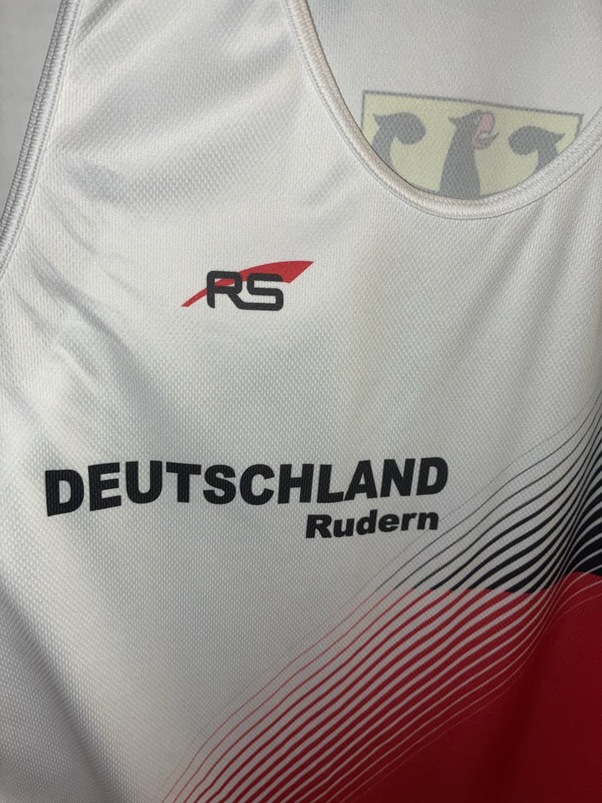 RS Deutschland Rudern Sleeveless Jersey Top Men's L Regular Polyester Multicolor - Thumbnail 2