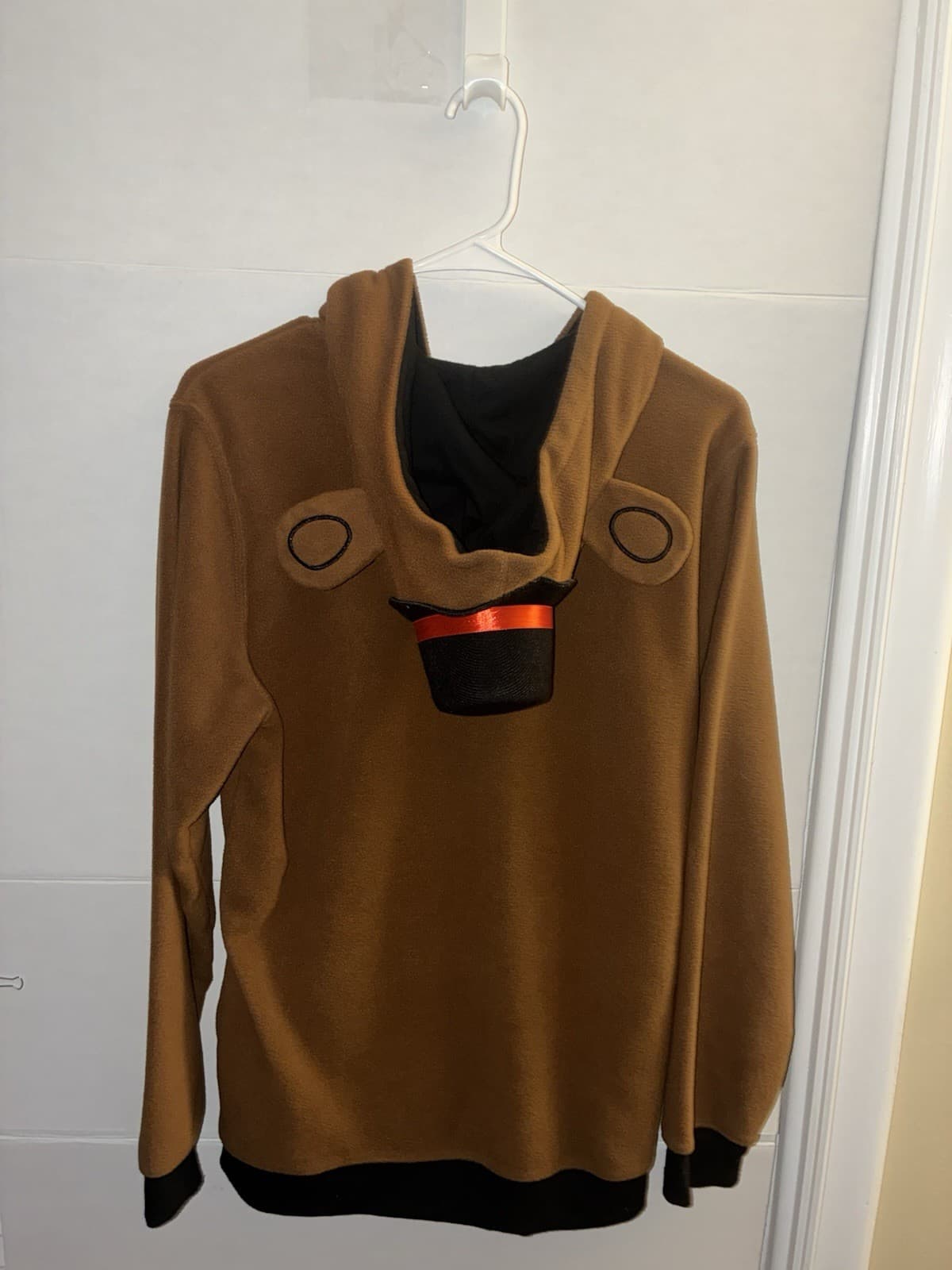 Five Nights at Freddy's Freddy Fazbear Costume Hoodie Brown/Black Youth XL - Thumbnail 4
