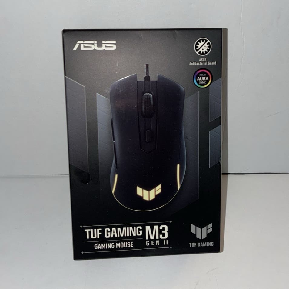 ASUS TUF Gaming M3 Gen II Wired Optical Mouse 8000 DPI 6-Button IP56 Black