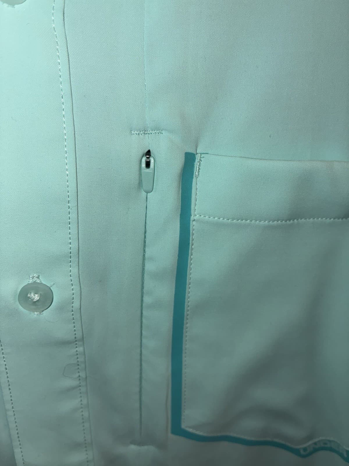 Under Armour HeatGear Men's Large Fitted Button-Up Shirt Pockets Sea-foam - Thumbnail 6