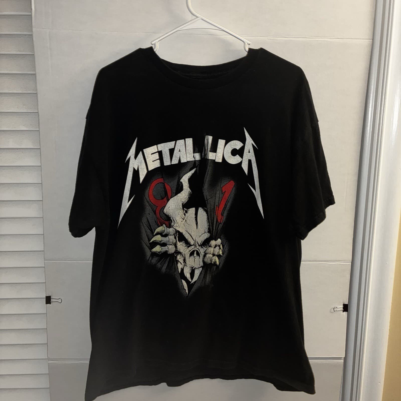 Metallica Black Graphic T-Shirt Size XL Rock & Pop Music Band Tee