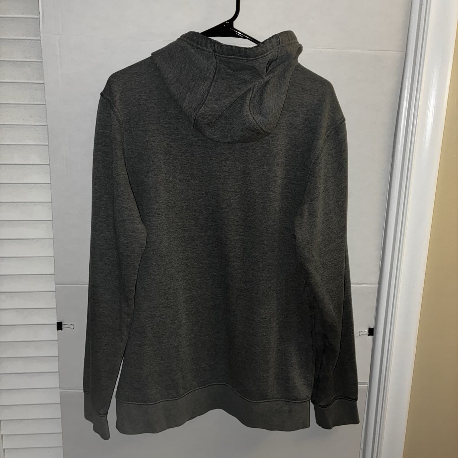 Oakley Men's L Gray Graphic Logo Fleece Pullover Hoodie w/ Pockets - Thumbnail 3