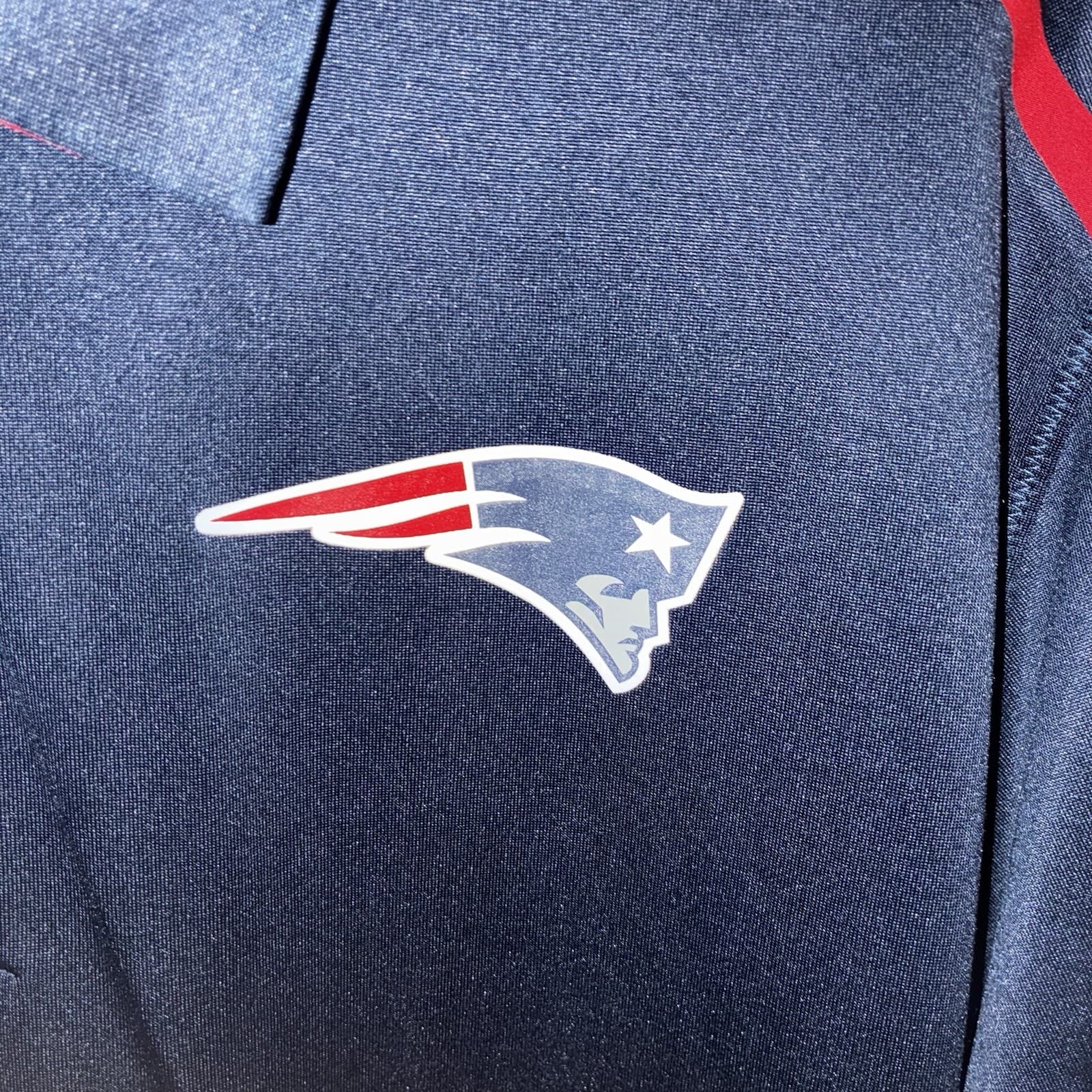 Nike New England Patriots NFL Dri-FIT On-Field Polo Shirt Navy Men’s XL - Thumbnail 3