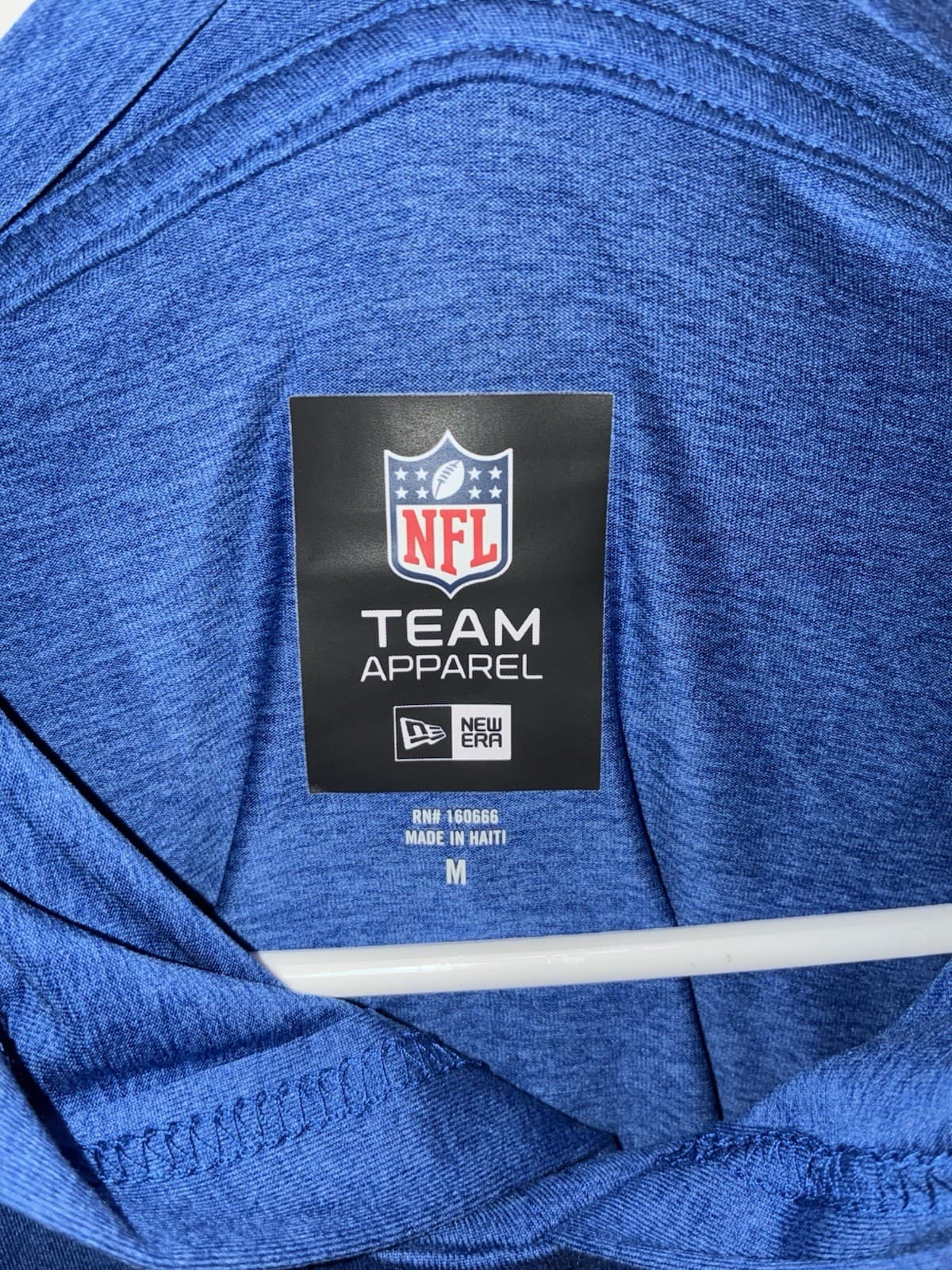 New Era Buffalo Bills NFL Hooded Shirt Blue Red Short Sleeve Men’s Size M - Thumbnail 2