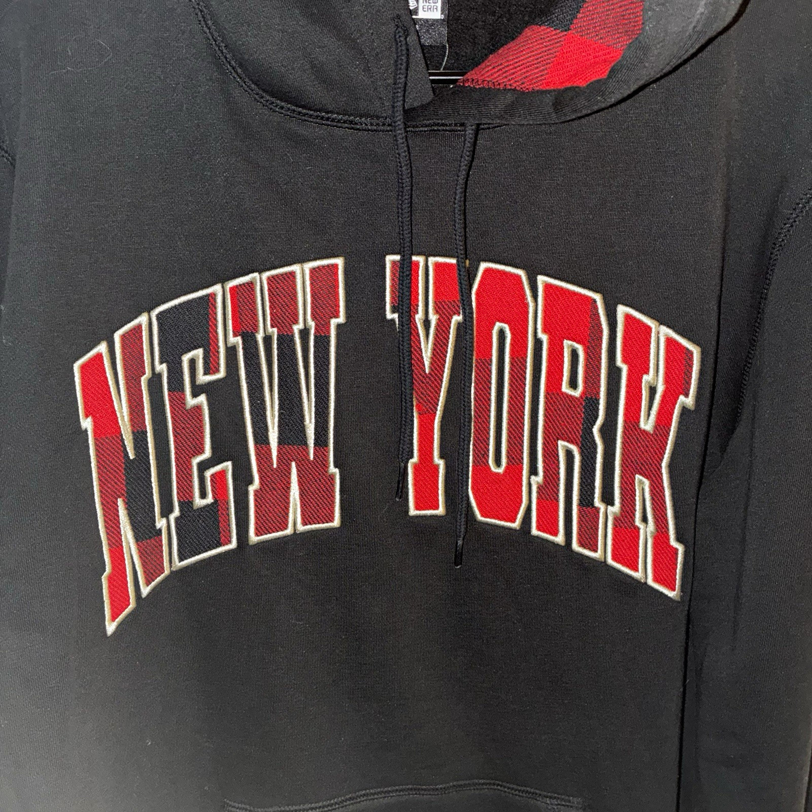 NWT New Era New York Yankees MLB Hoodie Blk/Red Adult Size L Officially Licensed