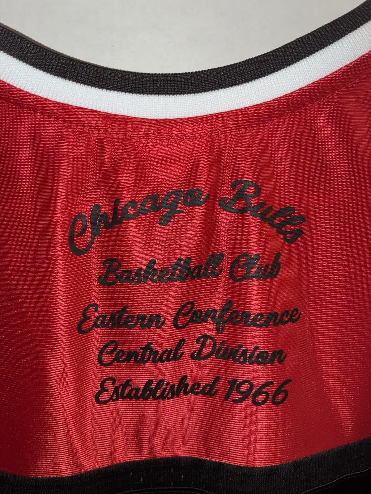 Ultra Game Chicago Bulls Black/Red/White Basketball Shirt, Size L, Official NBA - Thumbnail 5