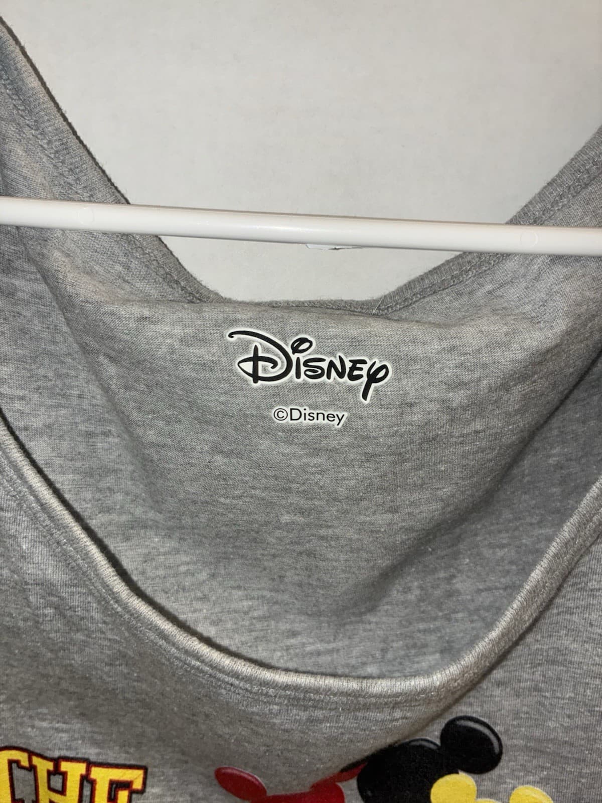 Disney Mickey Mouse "The Birthday Boy Is 50" Gray Sleeveless Tank Top L/XL - Thumbnail 3