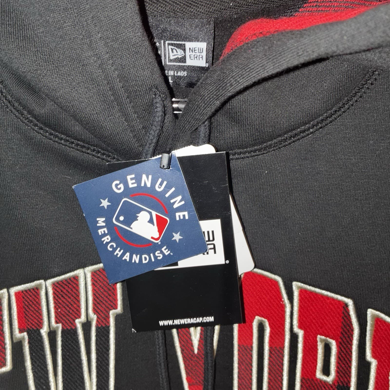 NWT New Era New York Yankees MLB Hoodie Blk/Red Adult Size L Officially Licensed - Thumbnail 5